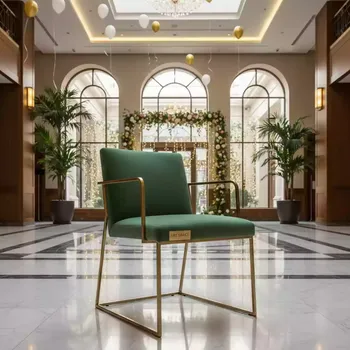 Аренда Стул золотой ОКТАВА эвкалиптовый бархатный в Courtyard by Marriott Sochi — ART SPACE