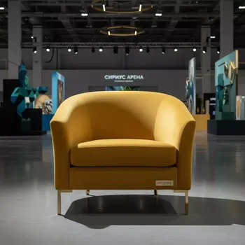 Аренда Кресло Камила желтый велюр в Сириус Арене — ART SPACE