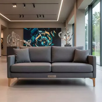 Аренда Диван 2 местный с подушками серый CHELSEA в Karat Resort — ART SPACE