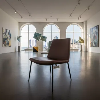 Аренда Стул Stars V S шоколадная кожа черный каркас в Stella di Mosca — ART SPACE