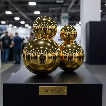 Аренда Набор настольной скульптуры Шары Фамилия золотые в Alpha Sirius — ART SPACE