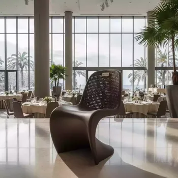 Аренда Стул Ялта темно коричневый пластик под ротанг в отеле Hyatt Regency Sochi — ART SPACE