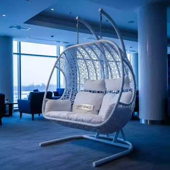 Аренда Кресло подвесное двухместное FRESCO GRANDE 2XL белое в Rodina Grand Hotel & SPA — ART SPACE