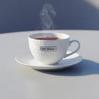 Аренда Чайные пары Rocaille Blanc 0,18 л на пляже «Ривьера» — ART SPACE