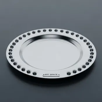 Аренда Тарелка Bellini Silver шар подстановочная 28 см в Omega Sirius — ART SPACE