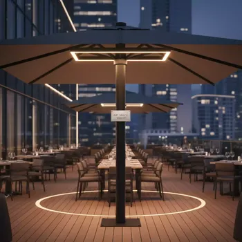 Аренда Светильник для зонта Capri LED от сети в ресторане «Brunello» — ART SPACE