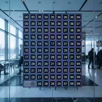 Аренда Набор номерков 100 штук черного цвета в ресторане «Voda» — ART SPACE
