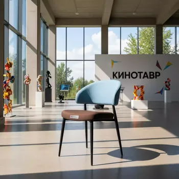 Аренда Стул Витторио коричнево голубой в Omega Sirius — ART SPACE