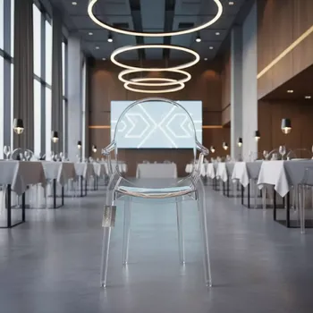 Аренда Стул Ghost Design белый в ресторане «Магеллан» — ART SPACE