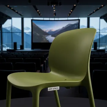 Аренда Стул пластиковый оливковый Hug Go Green в Radisson Hotel Rosa Khutor — ART SPACE
