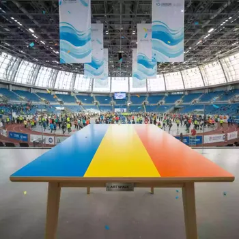 Аренда Стол обеденный ламинированный Table в ледовом дворце «Большой» — ART SPACE