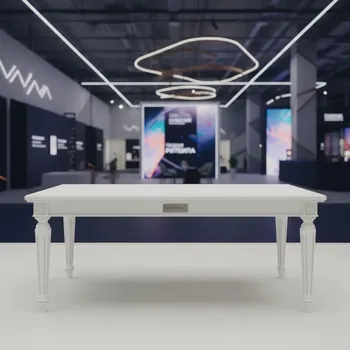 Аренда Стол белый прямоугольный 120x90 см в Сочи Парк Отеле — ART SPACE
