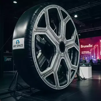 Аренда Колесо надувное для эстафет в ресторане «Brunello» — ART SPACE