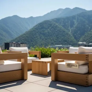 Аренда Комплект деревянной мебели Tag Woodland lounge в Sochi Marriott Krasnaya Polyana — ART SPACE