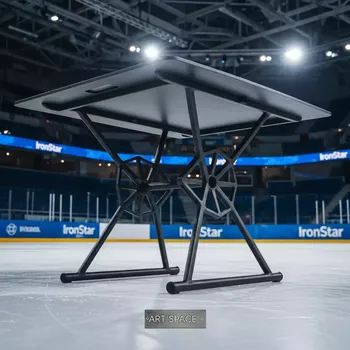 Аренда Стол складной металлический Flower в ледовом дворце «Роза Хутор» — ART SPACE