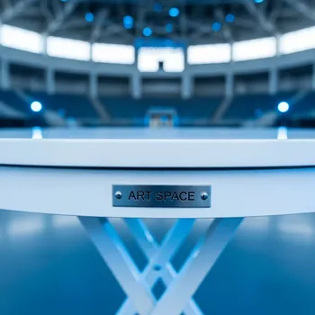Аренда Стол пластиковый складной Helen Folding Table Ø60 в VK Stadium Sirius — ART SPACE