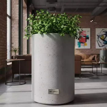 Аренда Кашпо Prosperplast Tubus Beton бетон в отеле «Богатырь» — ART SPACE