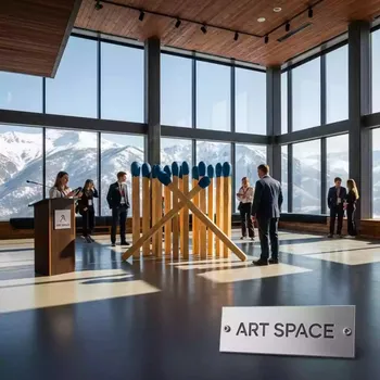 Аренда Головоломка Гигантские спички в ледовом дворце «Роза Хутор» — ART SPACE