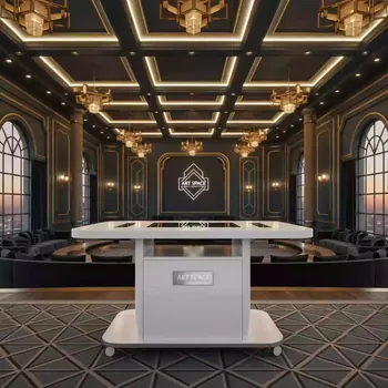 Аренда Проекционный столик Lumien Galant белый на колесах в Karat Resort — ART SPACE