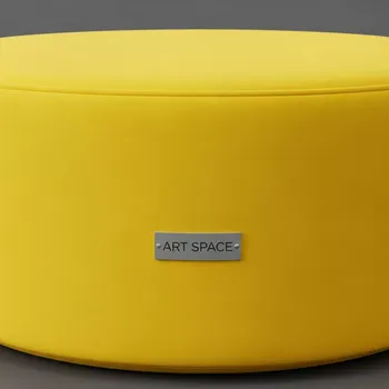 Аренда Пуф круглый желтый в Mantera Supreme — ART SPACE