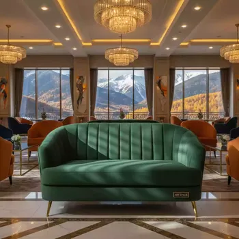 Аренда Диван Амира 800 изумрудный в Rixos Krasnaya Polyana — ART SPACE