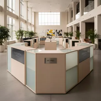 Аренда Перегородки мобильные для регистрации в санатории «Металлург» — ART SPACE