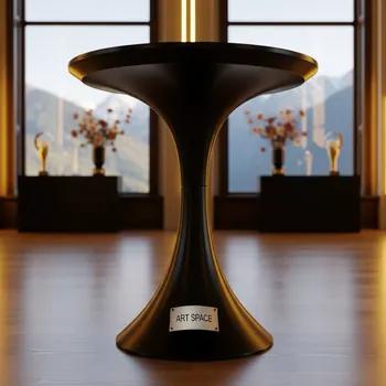 Аренда Стол коктейльный Tulip Black d 70 на курорте «Газпром» (Альпика) — ART SPACE