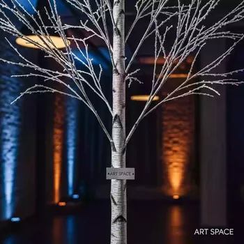 Аренда Растение искусственное береза в ресторане «Плакучая Ива» — ART SPACE