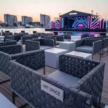 Аренда Стул плетеный AFM gGrey на VIP-яхте (Имеретинский порт) — ART SPACE