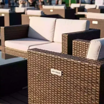 Аренда Мебельная группа Дольче из искусственного ротанга в Radisson Hotel Rosa Khutor — ART SPACE
