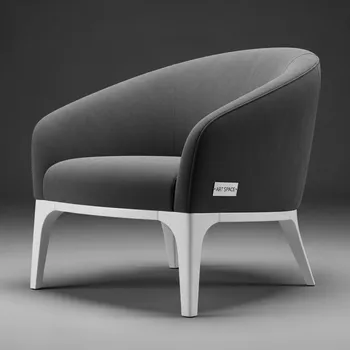 Аренда Полукресло Fendi замша Shangreen grey органика белая в Маринс Парк Отеле — ART SPACE