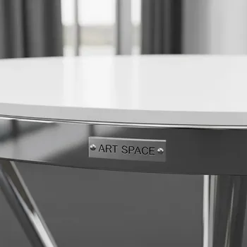 Аренда Столешница круглая Laminate Silver Edge в Red Arena — ART SPACE