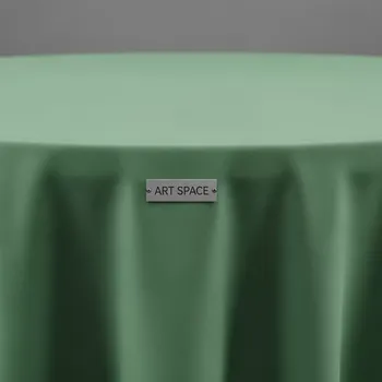 Аренда Скатерть круглая габардиновая травяная Рондо в ОКЦ «Галактика» — ART SPACE