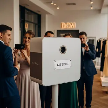 Аренда Фотобудка квадратная на свадьбу в ресторане «D.O.M» — ART SPACE