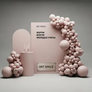 Аренда Декор фотозона из воздушных шаров с баннером в Delta Sirius — ART SPACE