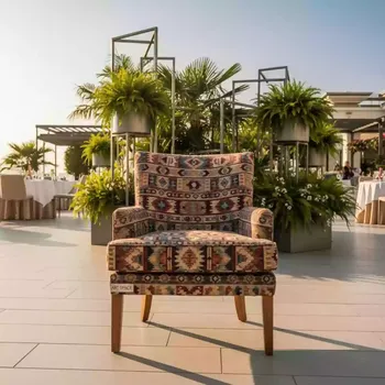 Аренда Стул Topas гобелен Мозамбик ножки бук морилка светлый орех в Rodina Grand Hotel & SPA — ART SPACE