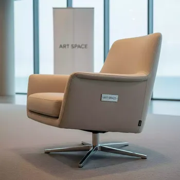 Аренда Кресло бежевое хромированное основание Etna в комплексе Sea Galaxy — ART SPACE