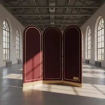Аренда Ширма складная бордовая в VK Stadium Sirius — ART SPACE
