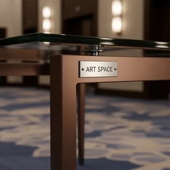Аренда Столы стеклянные коричневые в Mövenpick Hotel — ART SPACE