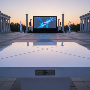 Аренда Столешница для стола Кристалл белый на Медальной площади — ART SPACE