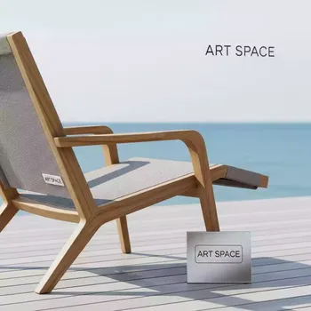 Аренда Шезлонг лежак деревянный Deep Textile на парусной регате (Сочи) — ART SPACE