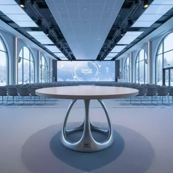Аренда Стол Антик Antique круглый литой алюминий керамика в Bridge Resort — ART SPACE