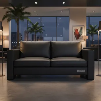 Аренда Диван 2 местный Люкс кожзам черный в Radisson Blu Resort & Congress Centre — ART SPACE