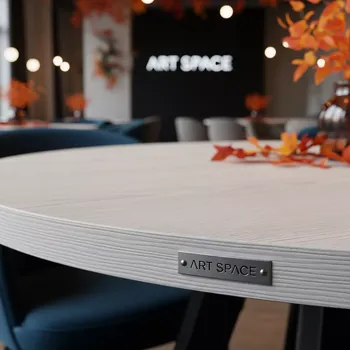 Аренда Столешница круглая Werzalit D 700 белый дуб в ресторане «Высота 5642» — ART SPACE