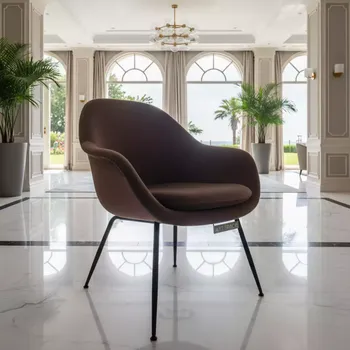 Аренда Стул Тюльпан коричневый вельвет черные ножки в Swissôtel Resort Sochi Kamelia — ART SPACE