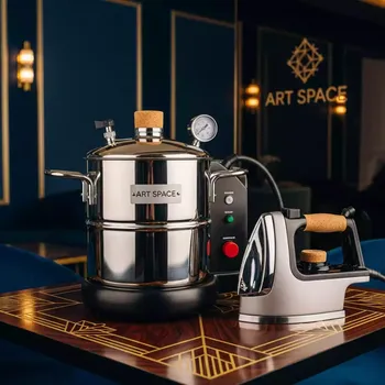 Аренда Парогенератор с утюгом Silter Super mini 2000M 1 литр с манометром на пляжных клубах Хосты — ART SPACE