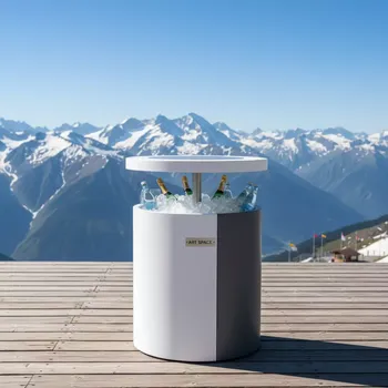 Аренда Стол мини бар пластиковый POP UP Cool Bar на площадке Rosa Peak (2320м) — ART SPACE