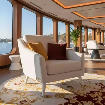 Аренда Кресло Solsta White на VIP теплоходе (Морпорт Сочи) — ART SPACE