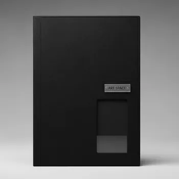 Аренда Обложки твердые O.HARD COVER 217х300 мм черные ткань с окном Сочи — ART SPACE