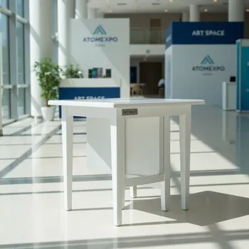 Аренда Стол мобильный складной белый 22 мм 80х70 в Novotel Resort — ART SPACE